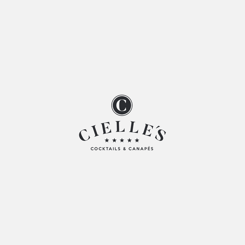 Logo for a new cocktail bar / restaurant. Classy. Elegant. Design by Direwolf Design