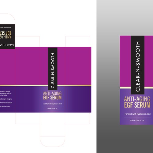 Face Serum Box Design Design by Abacusgrp