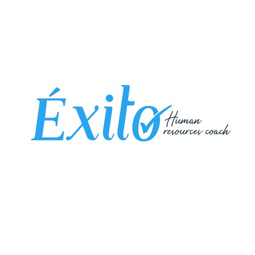 Éxito logo simple but fashionable and descriptive