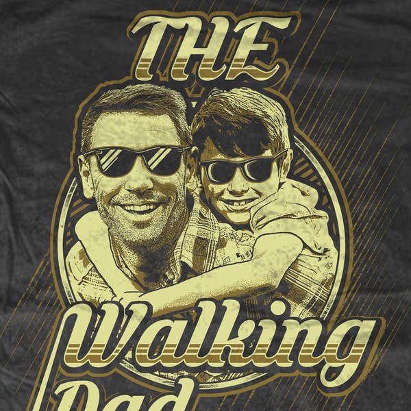 Design realizzato da PostEdge intitolato "father and son"