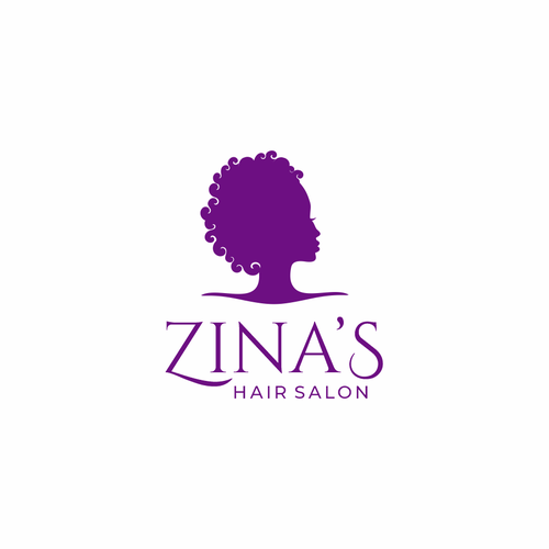 Showcase African Heritage and Glamour for Zina's Hair Salon Logo Design por Ok Lis