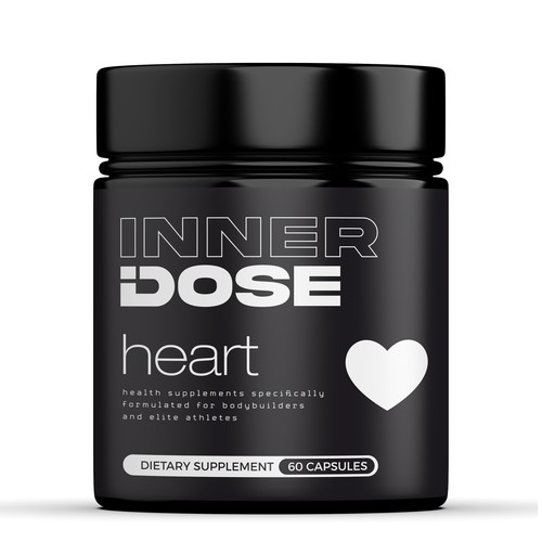 Minimal supplement bottle label design for male elite athletes Design by Imee008