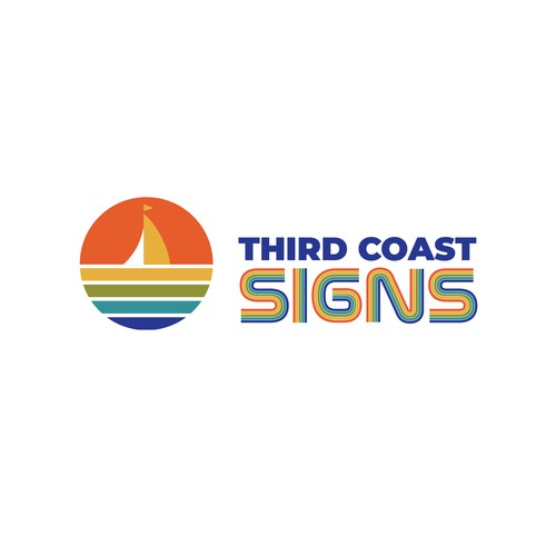 New vibrant business logo and branding for a sign making company serving Chicago Design by Azwar_Design®