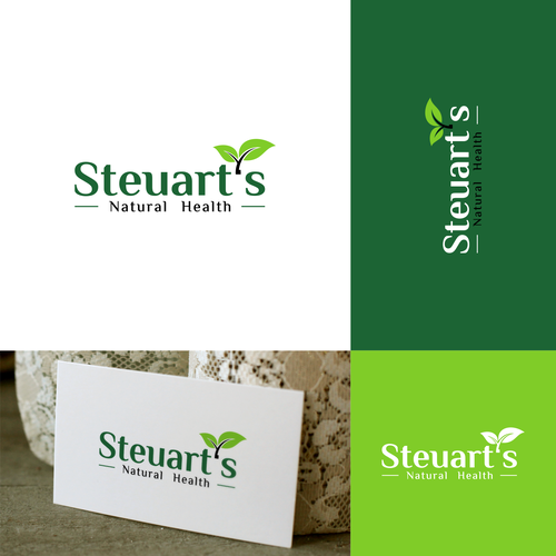 "Steuart's Natural Health" New Logo Design by Salman♥