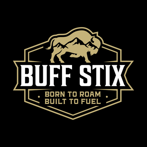 Buff Stix...Lean, Delicious, Buffalo Strong. Design by Brazuca Studio