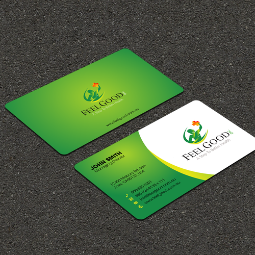 A Step To Better Health - Business card for the medical industry Design by FK_Designs