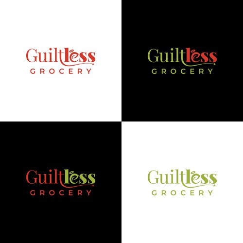 Simple Guiltless Grocery logo for healthy e-commerce store Design by saki-lapuff