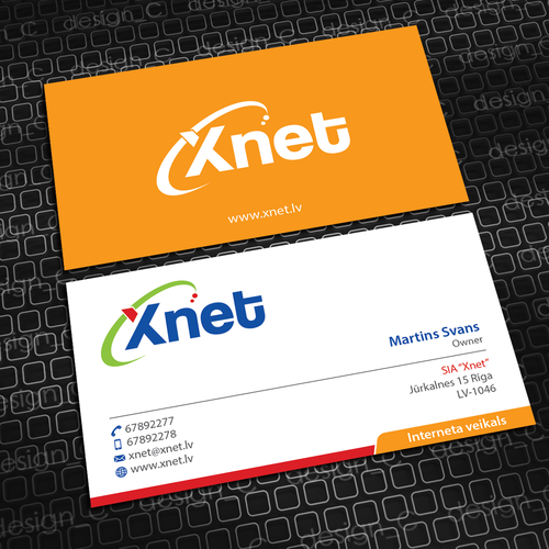 Xnet business cards | Business card contest