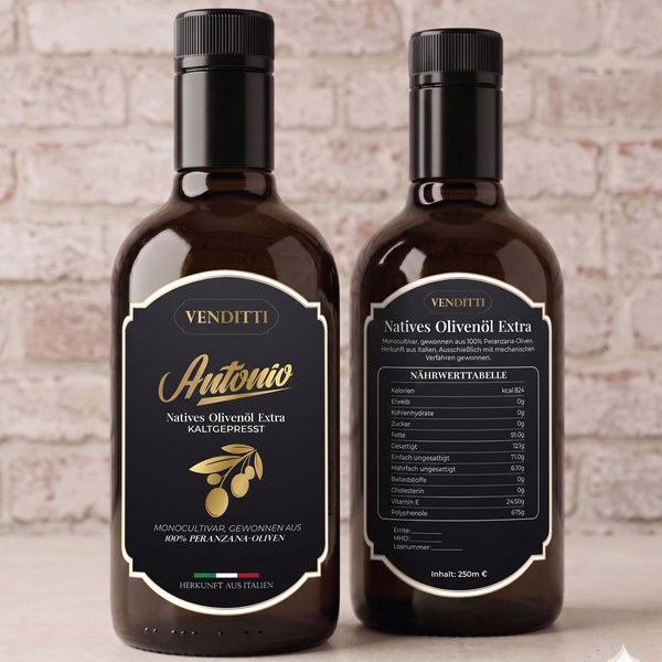 Olive oil bottle Label Deisgn