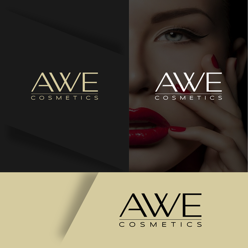 Awe Cosmetics - create a logo that visualizes a breathtaking moment and pure beauty Design by Direwolf Design