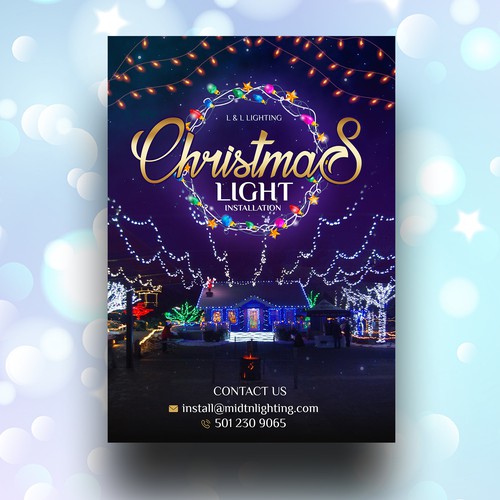 Flyer for Christmas Lighting Design by Rgraphic@