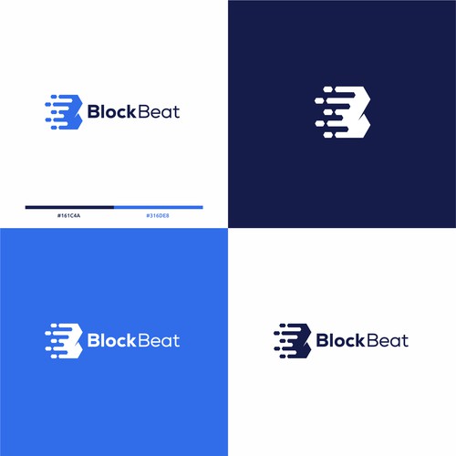 BlockBeat Crypto News Platform Logo Design Design by BuanaDesign