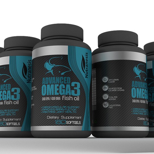 Create the Product Label for Omega-3 Design by Arquimedia