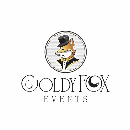 Design a Chic and Stylish Fox Logo for Our Elegant Wedding and Event Rental Business: Goldy Fox Events Design by NewArt777