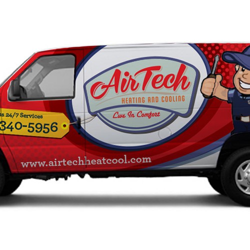 Create the next signage for Airtech heating and cooling Design by Priyo