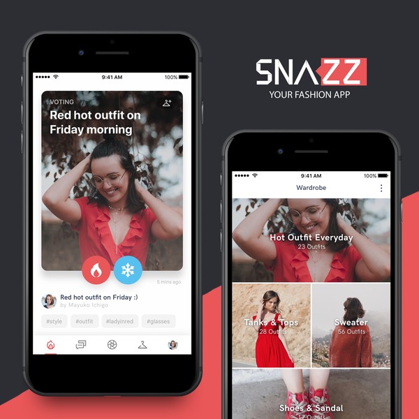 Design by underground182 titled "SNAZZ - ​your​ ​mobile​ ​fashion​ ​consultant"