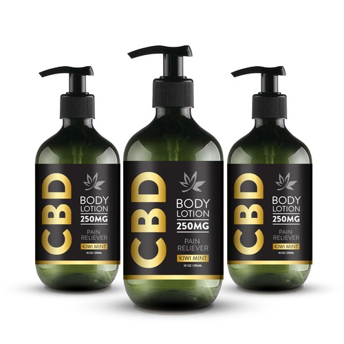 CBD Body Lotion Label Design Contest Design réalisé par GayanMH