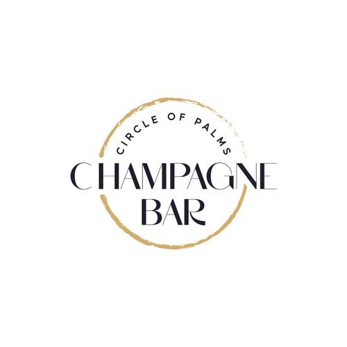 Luxury and modern Champagne Bar logo Design by TheLogo69