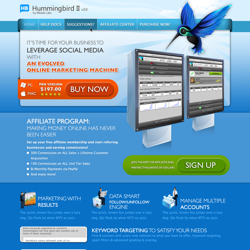 Web 2.0 Lander Page! Design von Bukrie