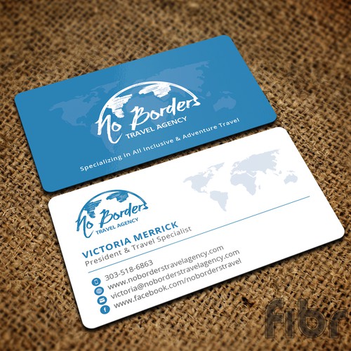 Create a Captivating Business Card for No Borders Travel ...