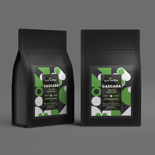 Cascara tea label Design by Experiva