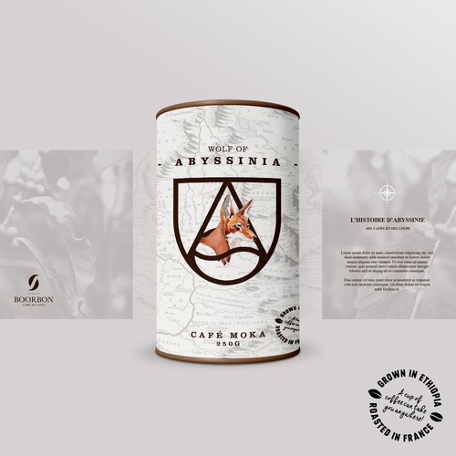 Artistic, luxurious and modern packaging for organic and fair trade coffee bean Ontwerp door Druk
