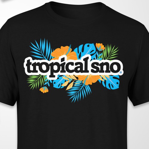 Tropical T-Shirt Design Design by PEDROVALERODSGN ✅