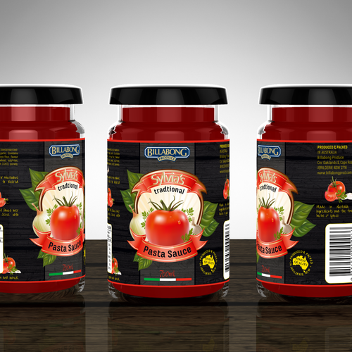 コンペ「Create a label for a Authenic Italian pasta sauce」のデザイン by Sabina-Elisabethさん 