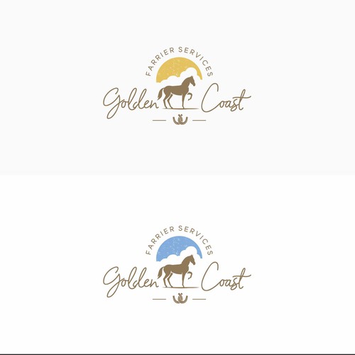 Golden Coast Farrier Services Design by tasa