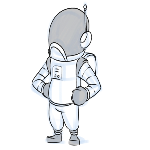 Astronaut Mascot Design for Moonshot Crypto Project Design by Israel Trejo