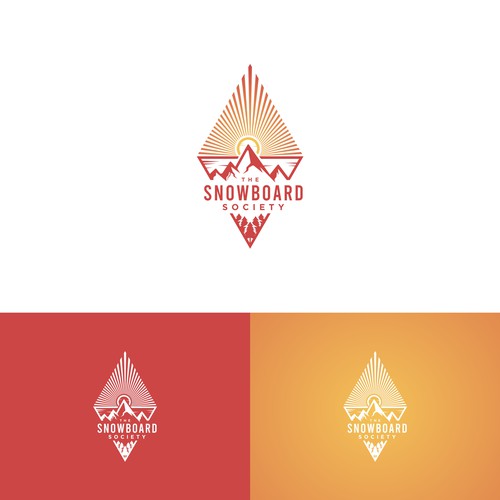 Logo pour une École snowboard courchevel Design by CliffKer