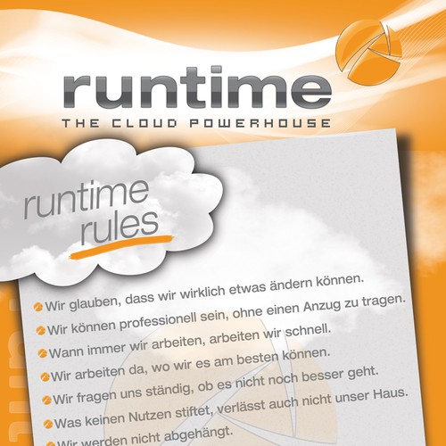 runtime software needs a Poster Design von J Baldwin Design