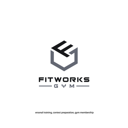 Fitworks Gym needs a modern, clean logo and font without clutter Logo