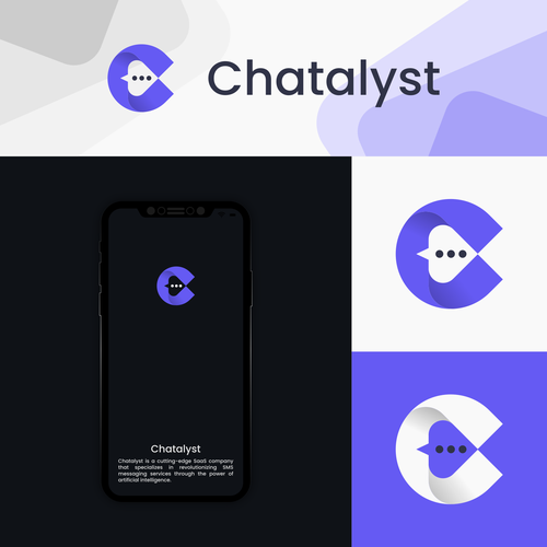 Design the Future of Conversations: Craft a Dynamic Logo for Chatalyst's AI-Powered SMS Messaging Design by CANVASIA