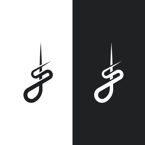 Diseño de JS Monogram Logo de LivRayArt