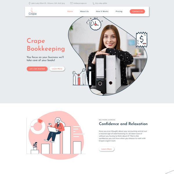 Design by Vl@daS titled "Accounting firm web design"
