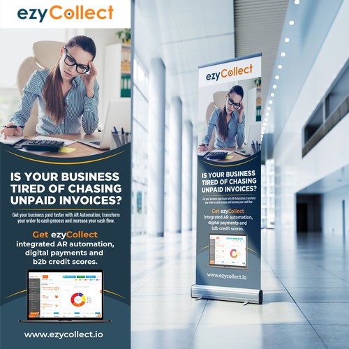 B2B Saas Pull Up Banner for Trade Show Design by Sketch Media™