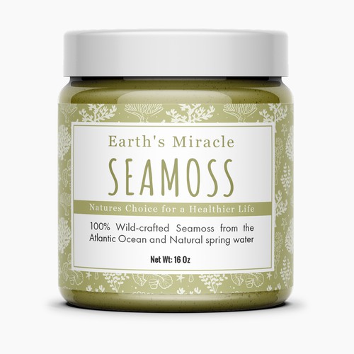 Design a Label for our Sea Moss Gel Product Design by Artist@Joy