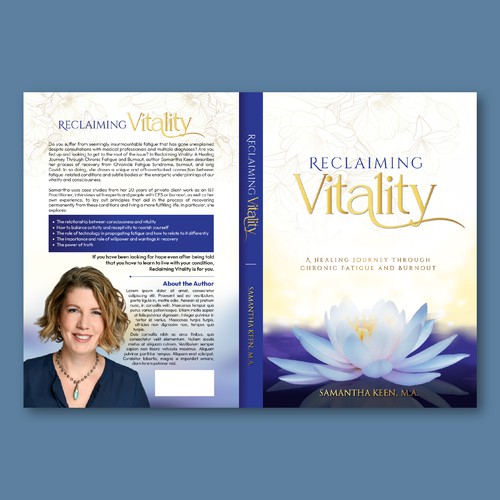 Cover for a spiritual healing book that helps combat fatigue and burnout Design by Creative_Crafter