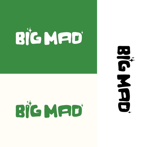 Custom typography logo for Melbourne hardcore band BIG MAD Design by MagesticD