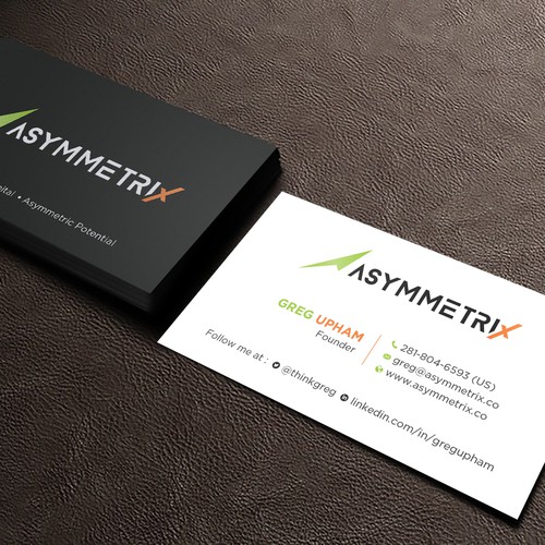 Design a cool, edgey but sophisticated business card for an alternative investment firm. Design von prosenjit_P
