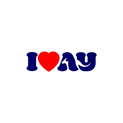 I Love Au Logo to appeal tourists and locals alike Design by akdesain