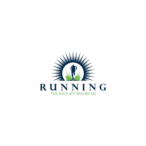 Logo for theme of the year - Running the Race Design by glasvakia