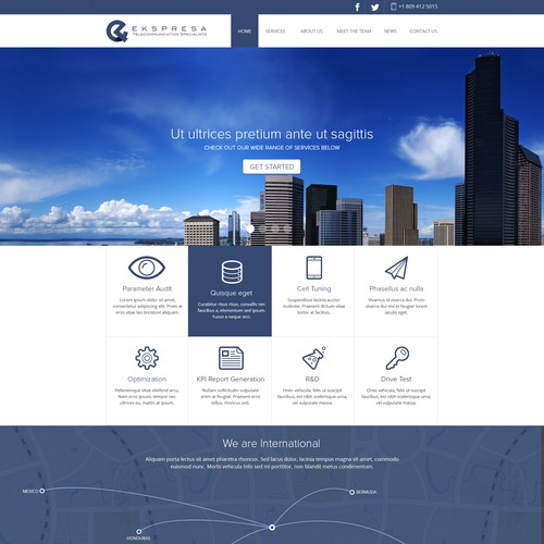 Parallax Website Design Wanted for Ekspresa Diseño de dreamevo