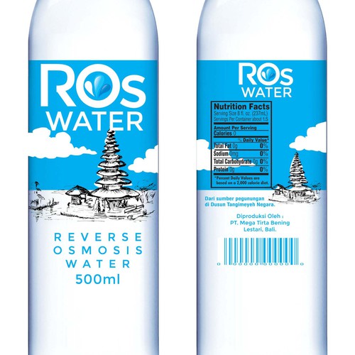 コンペ「Design a Mineral Water Bottle Label」のデザイン by neoflexdesignさん 