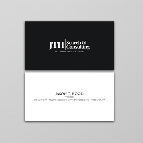 Business Card Design for Executive Search Firm Design by ™SF_Design™