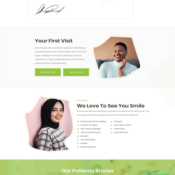 Sleek website needed for Skywalk Dental