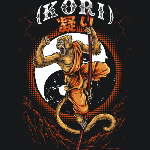 Diseño de Kung-Fu Kori Merch x Vonsheezy de alsaki_design