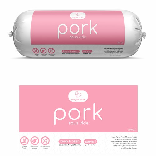 Premium Fresh Dog Food-ontwerp door Hiraa!