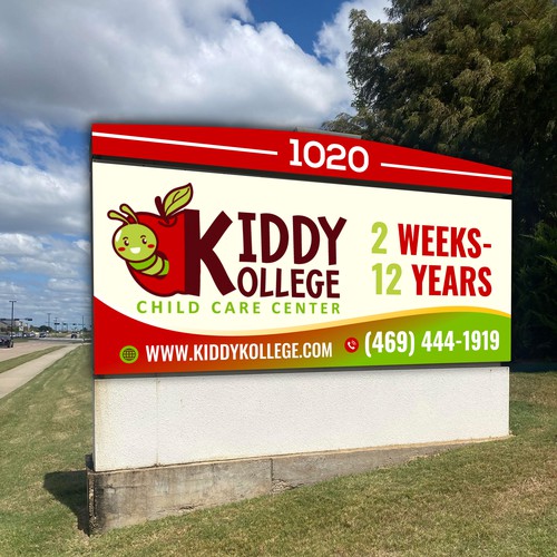 Playful, professional signage for child care center Design by icon89GraPhicDeSign